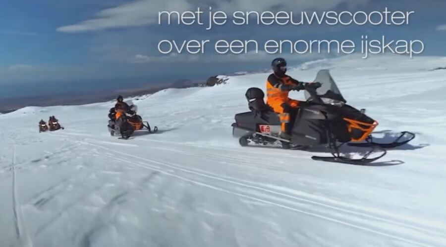 Marvell Travel sneeuwscooter scene